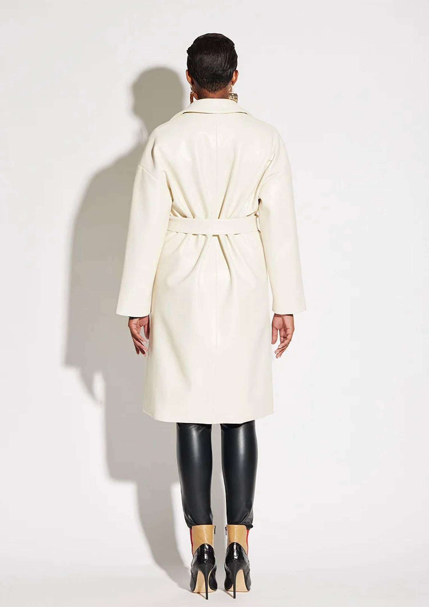 Circular Path - Vegan Leather Coat