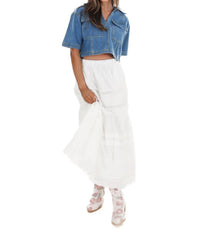 Hyfve - Clean Cut V-Neck Cropped Top