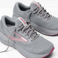 BROOKS Women's Adrenaline Gts 24 Shoe in alloy white zephyr 2 - women's sneaker - detail view