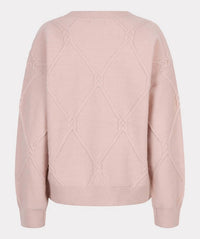 ESQUALO Amanda Cable Square Sweater in candy - women's cardigan - view 5
