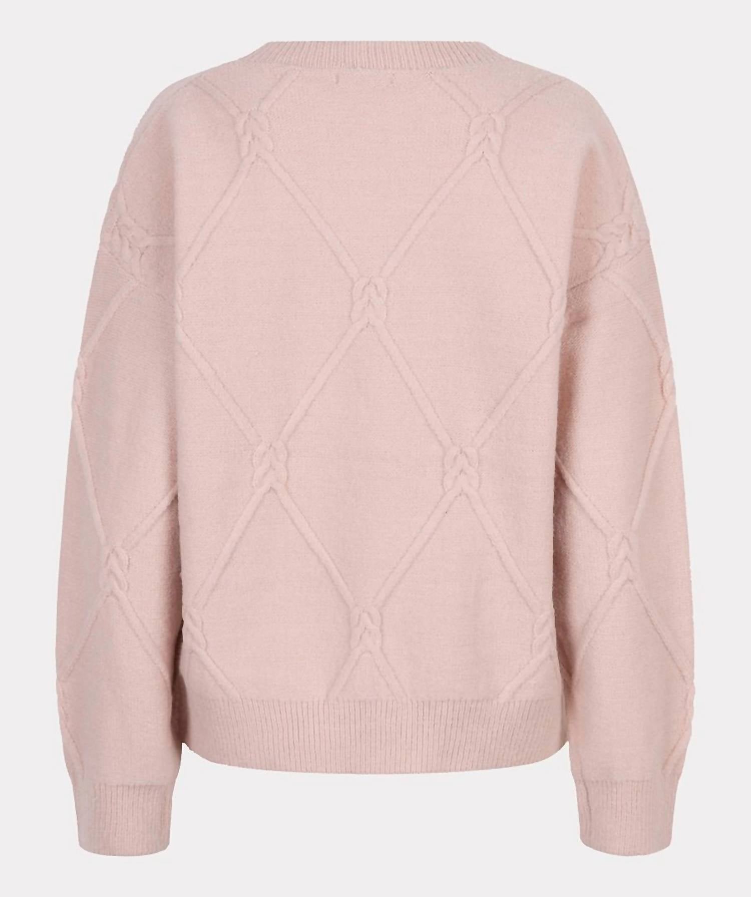 ESQUALO Amanda Cable Square Sweater in candy - women's cardigan - view 5