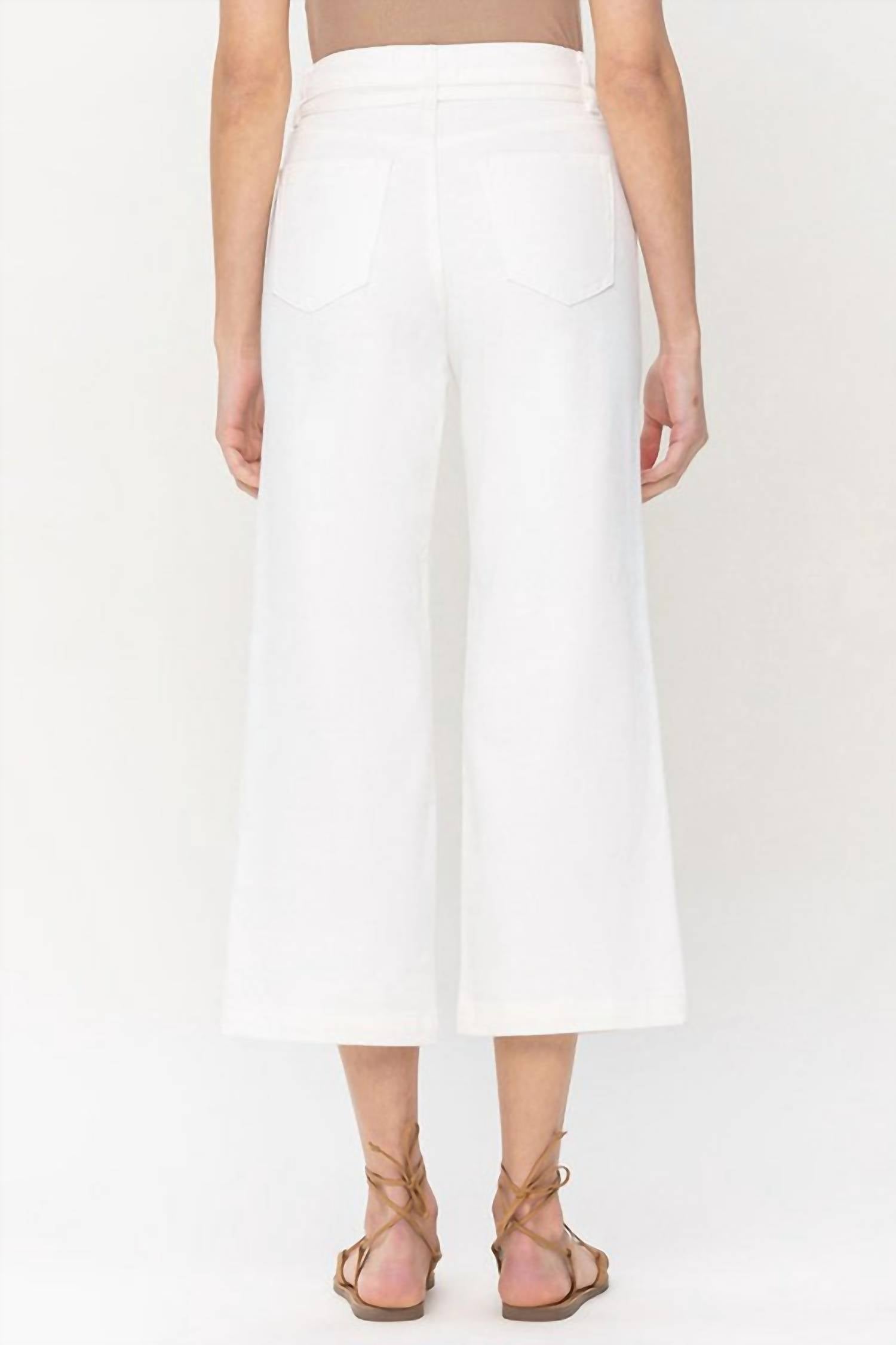 Vervet By Flying Monkey - High Rise Crop Wide Leg Jean