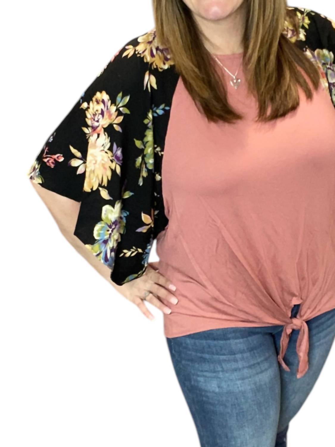 E. Luna - Floral Flyaway Tee