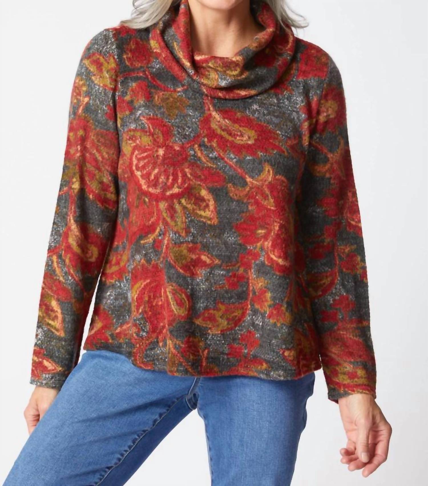 Habitat - Aspen Paisley Cowl Top