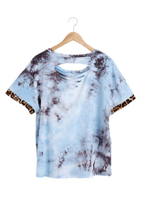 Umgee - Tie Dye & Leopard Top