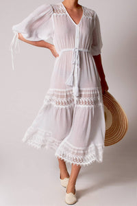 Miguelina - Nolina Button-down Gauze Dress