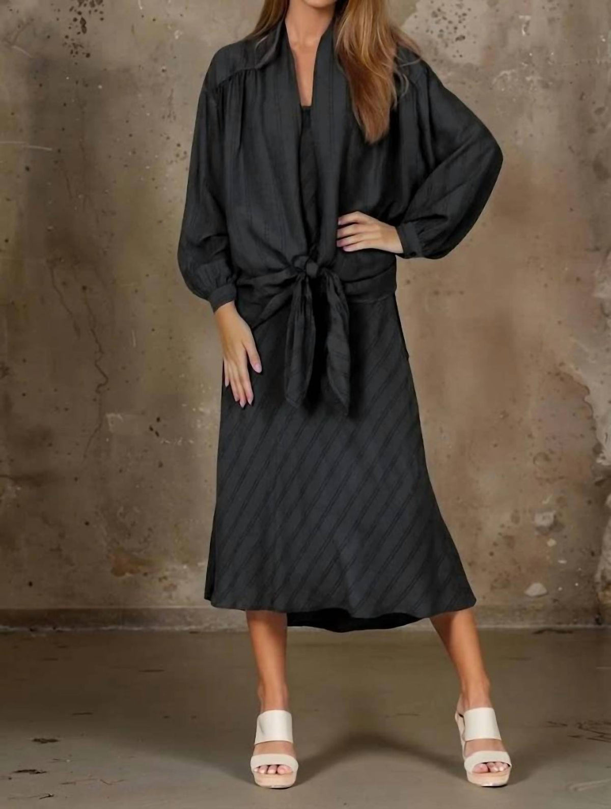Maven West - Tie-front Shawl Jacket