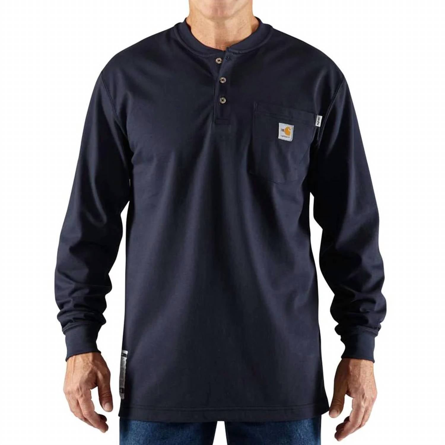 Carhartt - Flame Resistant Force Long Sleeve Henley Shirt - Tall