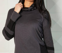 Patch Pocket Turtleneck Top