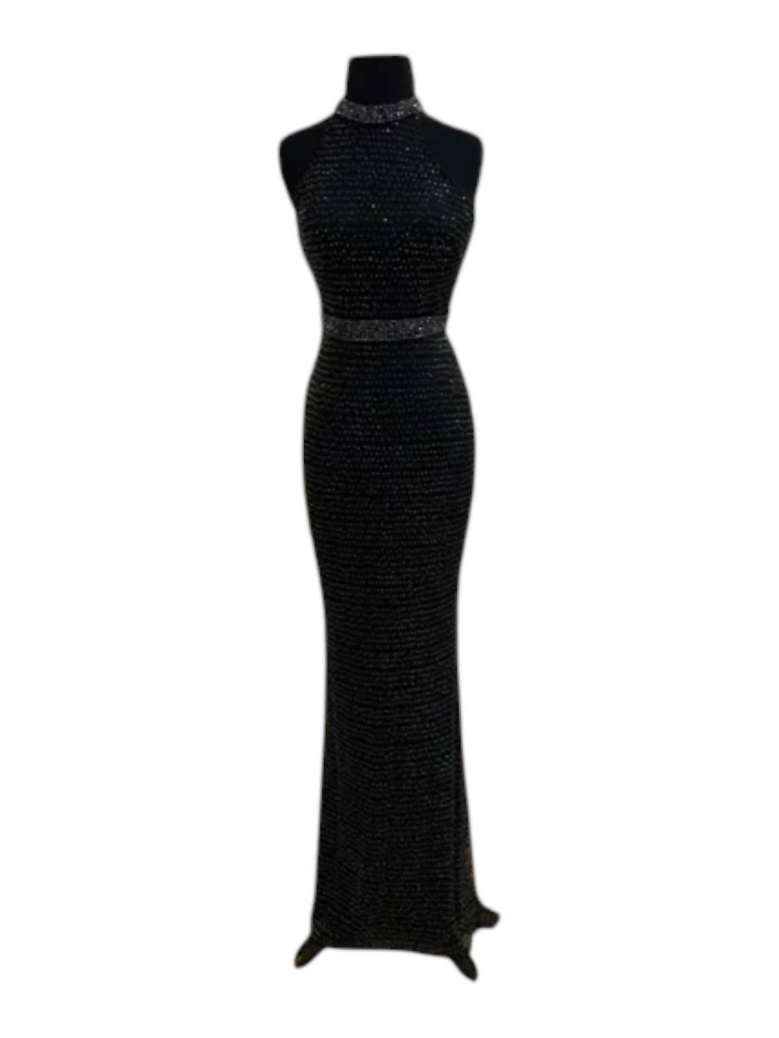 Panoply - Women's Fitted Rhinestone Prom Gown