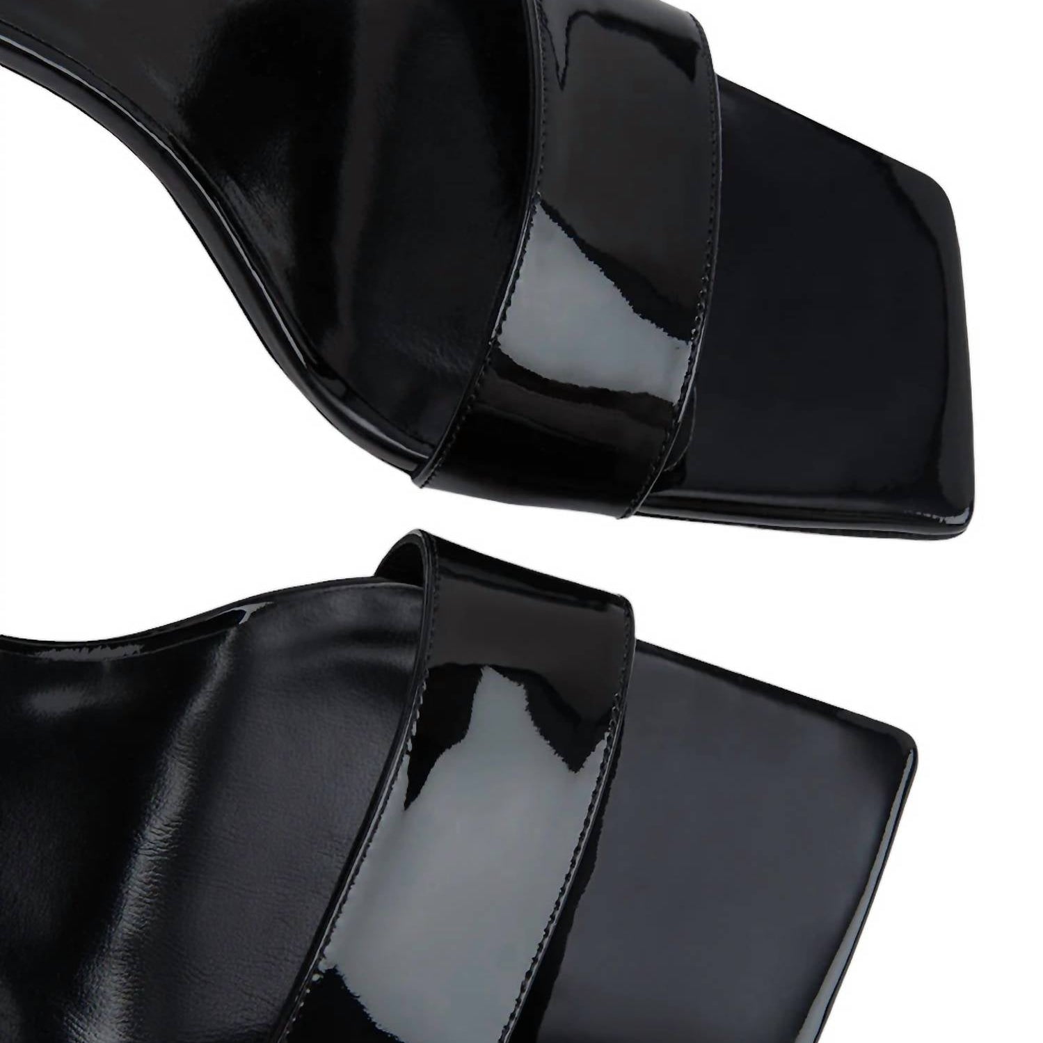 By Far - Women's Devon Heels Patent Leather Sandal