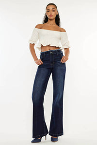 Kancan - High Rise Wide Flare Jeans