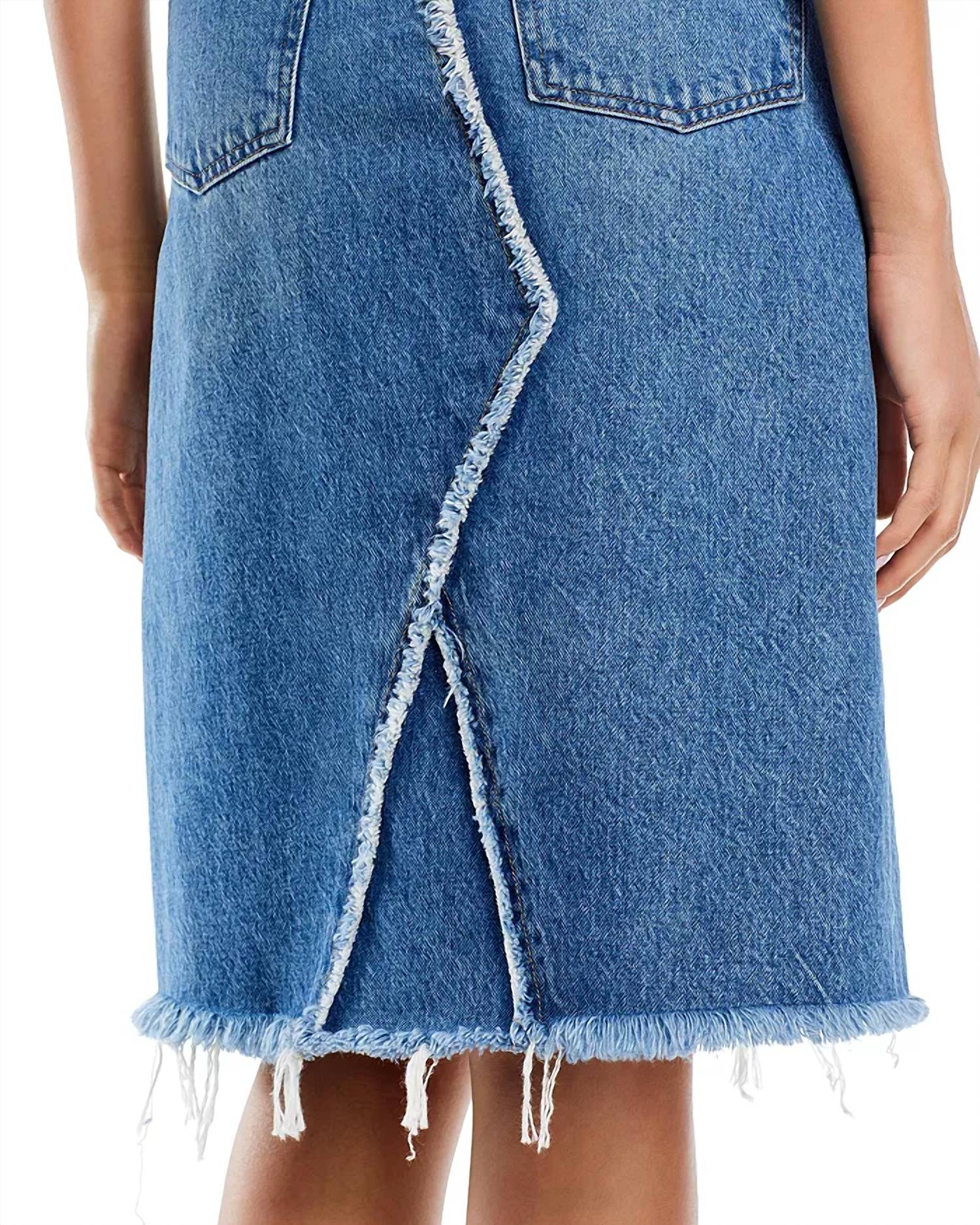 Frame - Deconstructed Denim Skirt