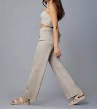 DL1961 - Women's Hepburn Wide Leg Jeans in moonstone - women's jeans - alternate view