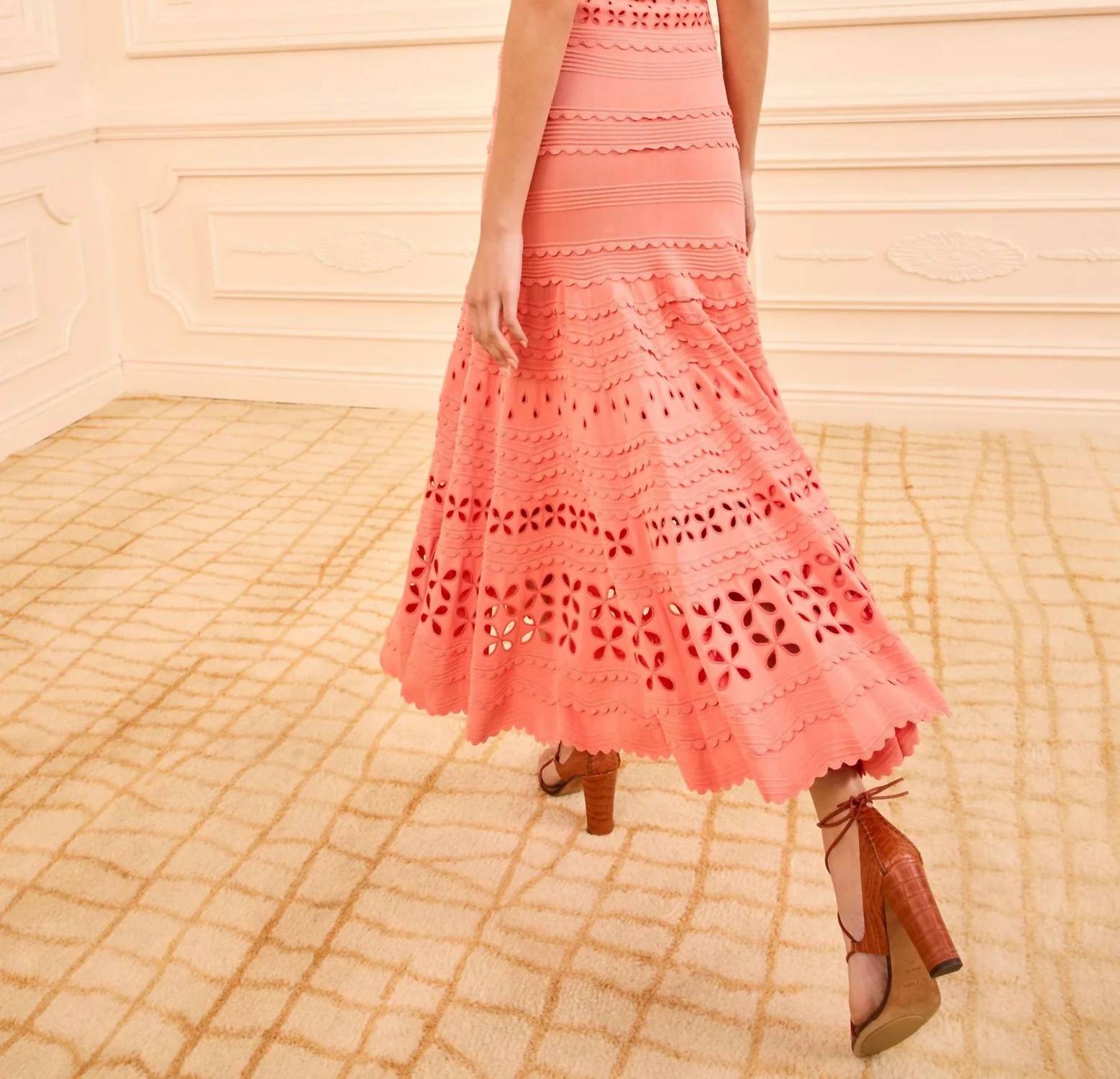 Ulla Johnson - Annisa Eyelet Knit Midi Skirt