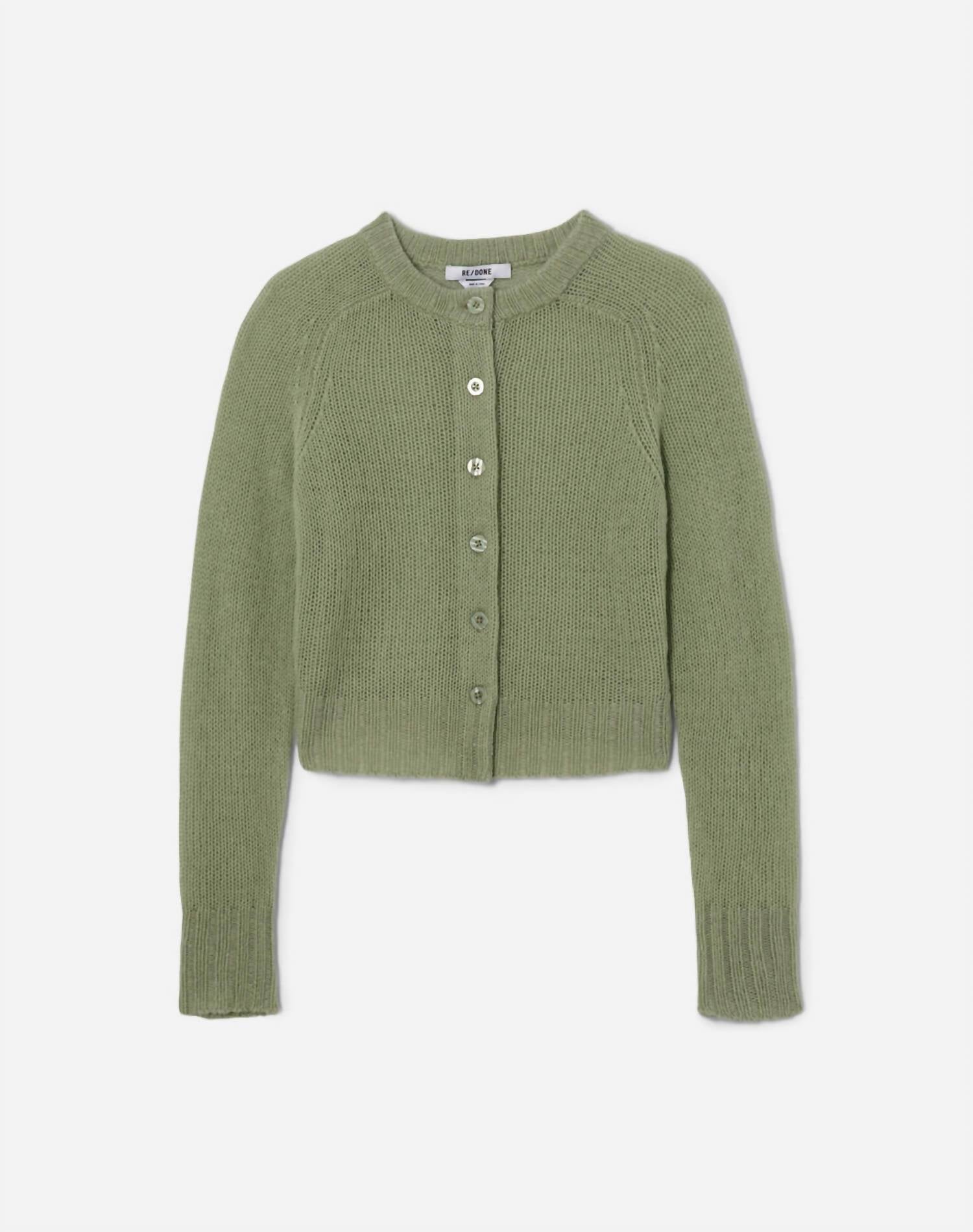 Re/Done - Slim Cashmere Cardigan Top