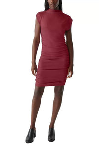 Michael Stars - Gia Ribbed Power Shoulder Dress