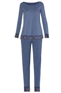 Twelve Eighty Eight - Women's Venice Long Sleeve Bateau Neck Pajama Set