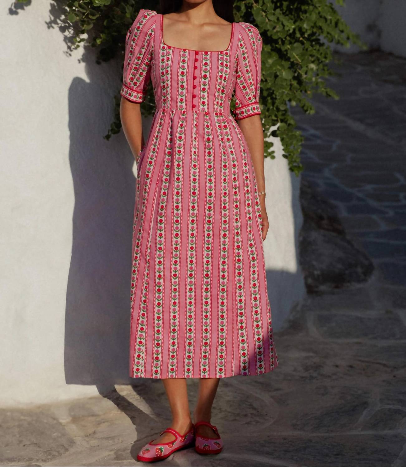 Pink City Prints - Sierra Midi Dress