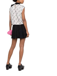 Valentino - Pussy-bow Polka Dot Mini Dress