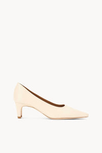 STAUD Women's Wally Leather Pumps in cream - women's heels