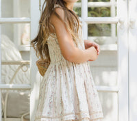 NORALEE Girls Birdie Dress in spring floral stripe - kids' dress - view 5
