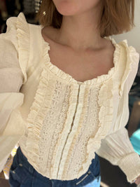 Listicle - Ruffled Reverie Chic Top