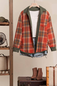 Mello - Women's Reversible Corduroy And Plaid Button Down Shirt