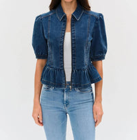 Six/Fifty - Delancey Denim Peplum Jacket