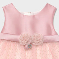 Mayoral - Kid's Satin & Gold Voile Dress
