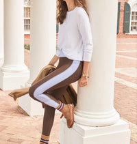 Addison Bay - Active Mesh Walnut Long Sleeve Top