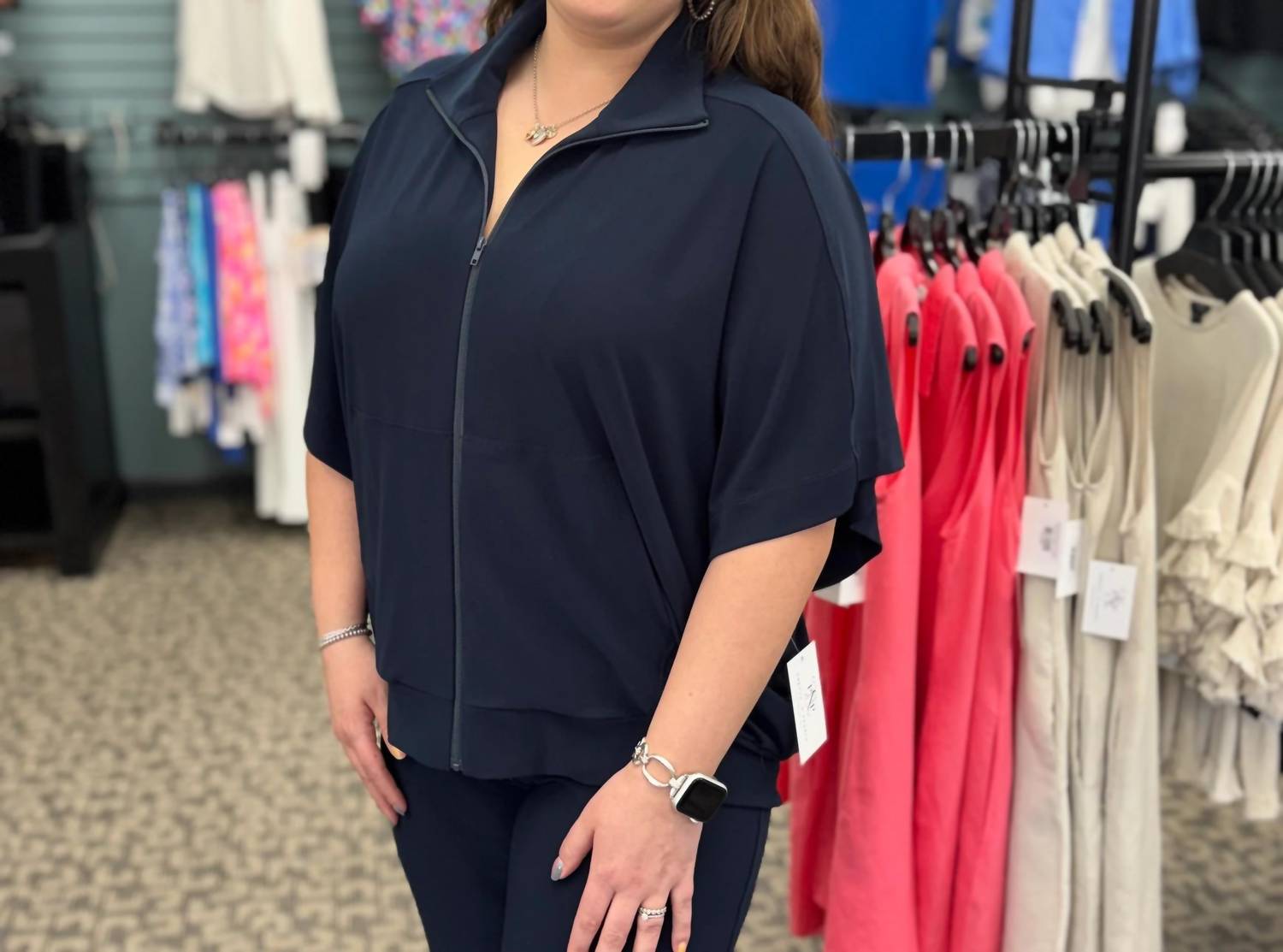 Sympli - Wing Woman Zip Up Top