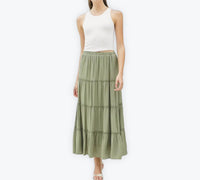 Be Cool - Dana Tiered Maxi Skirt