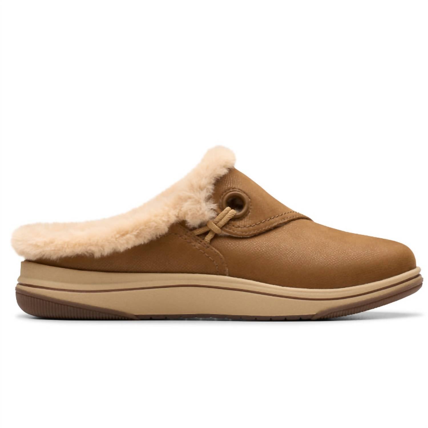 Clarks Women's Breeze Myth Clog in dark tan - women's shoe