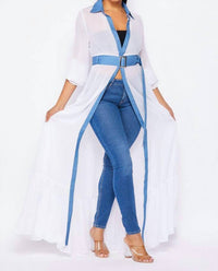 Illord Couture - Maxi Chiffon Cardigan Dress