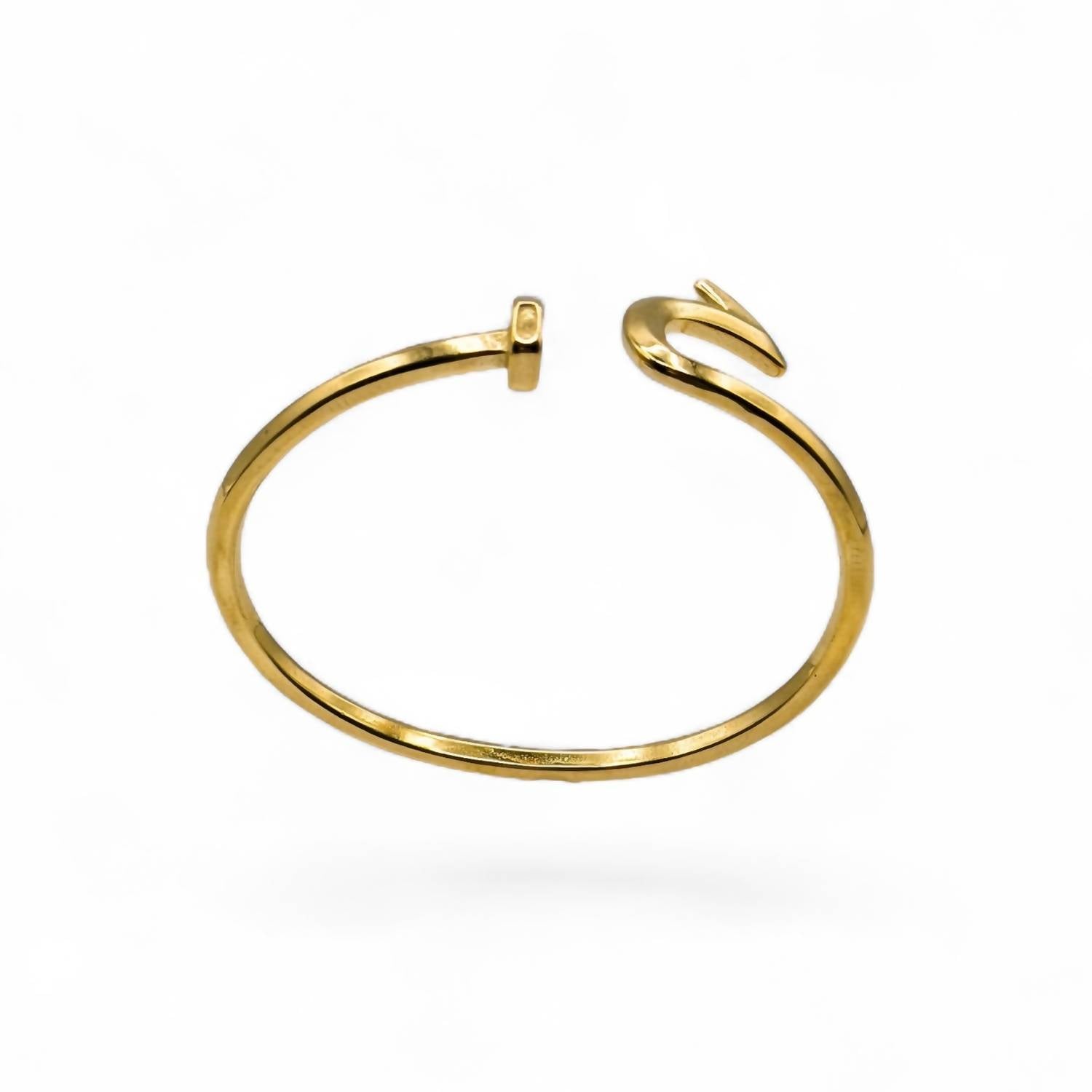 Jagged Halo Jewelry - Women's Nailed It Nail Cuff Bangle