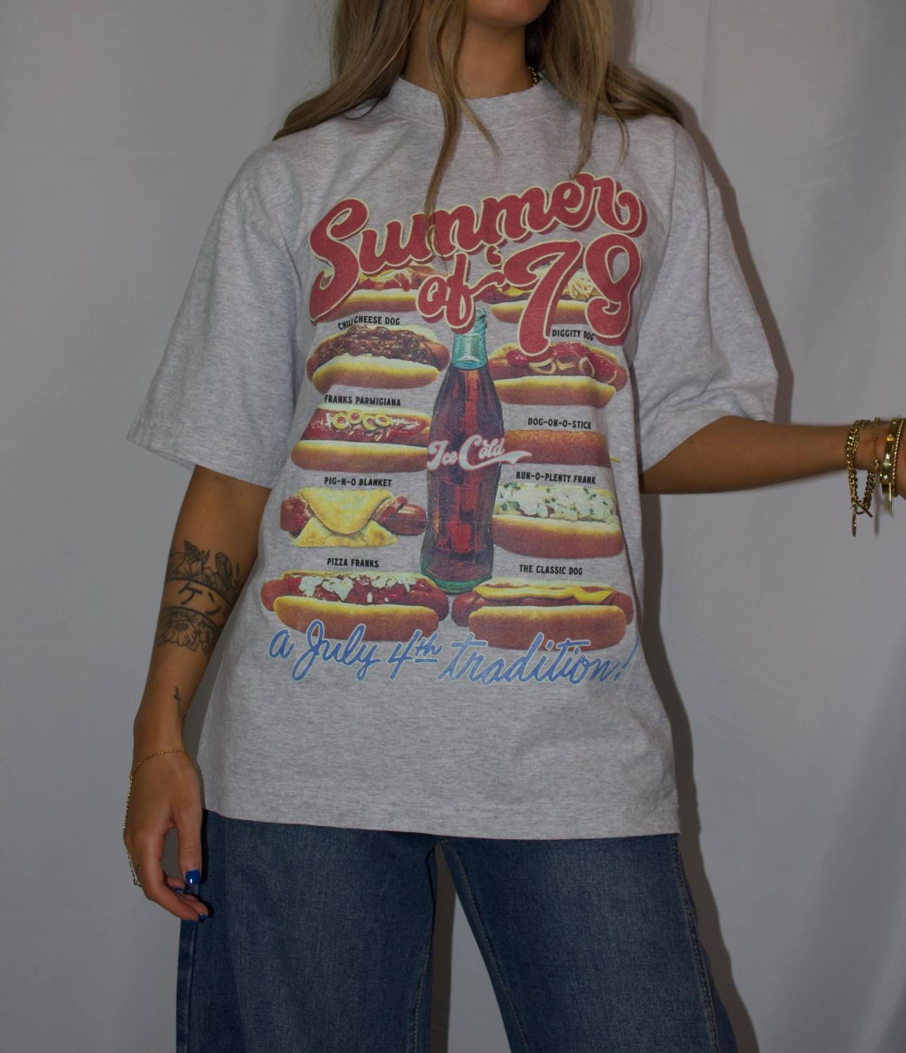The Clandestine Underground - Summer Of '79 hot Dogs Boxy Cotton T-shirt