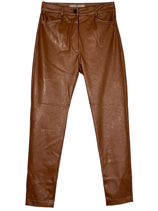 D.Exterior - WOMEN ECO LEATHER 5 POCKET PANT