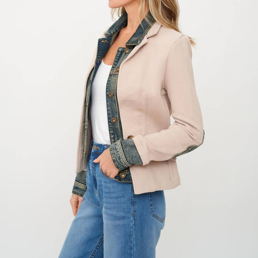 Six/Fifty - Mixed Media Denim Jacket