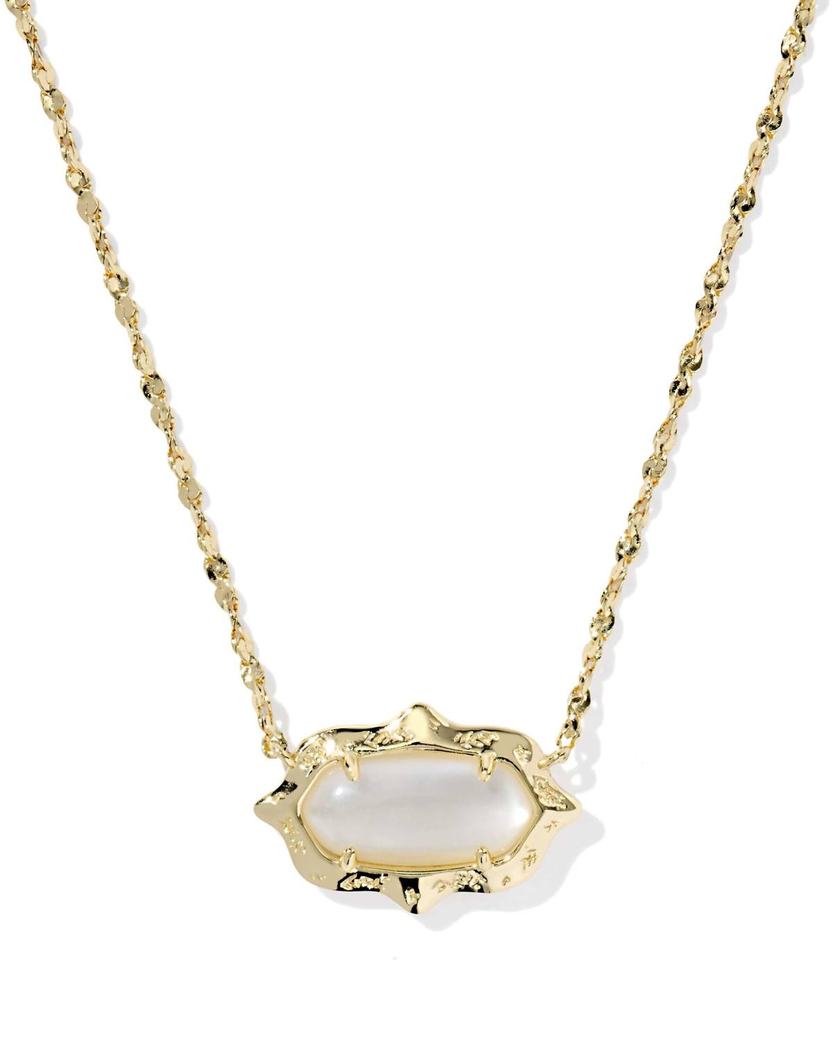 Kendra Scott - Women's Elisa Scallop Frame Short Pendant Necklace