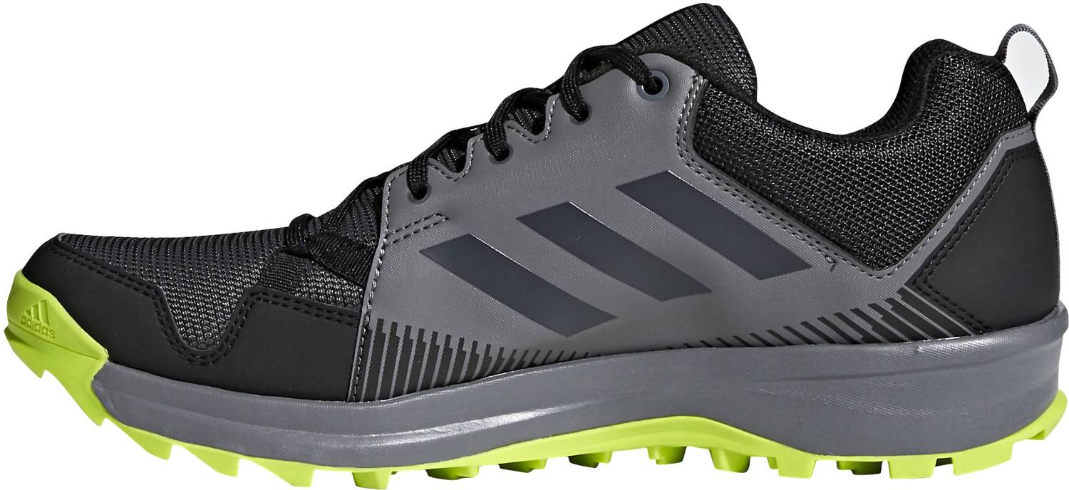 adidas Men's Terrex Tracerocker Trail Running Shoes in black gray green - men's sneaker - detail view