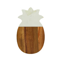 Creative Gifts International - Marble and Acacia Wood Pineapple Board