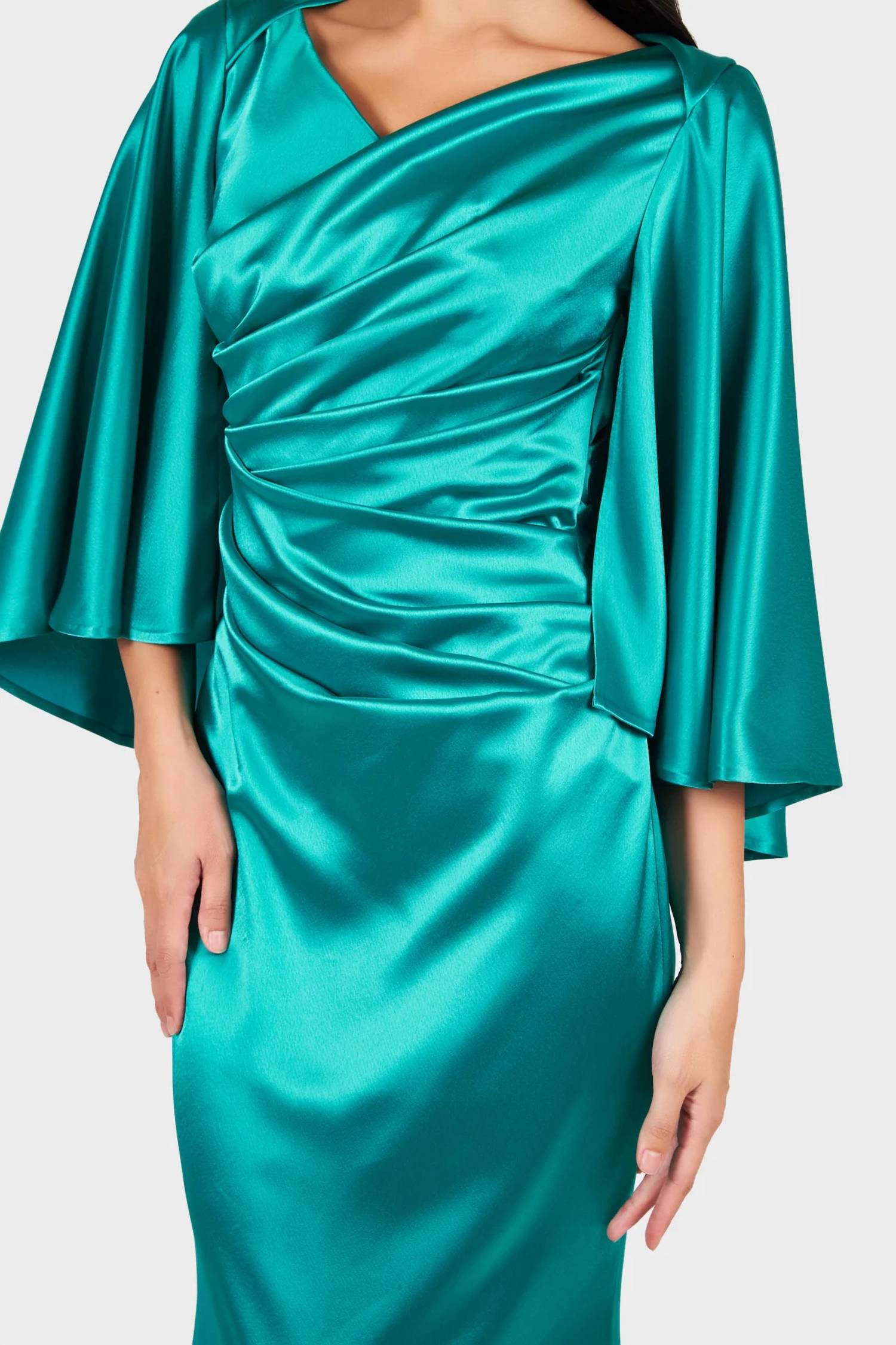 Talbot Runhof - Doris Crepe Satin Long Dress