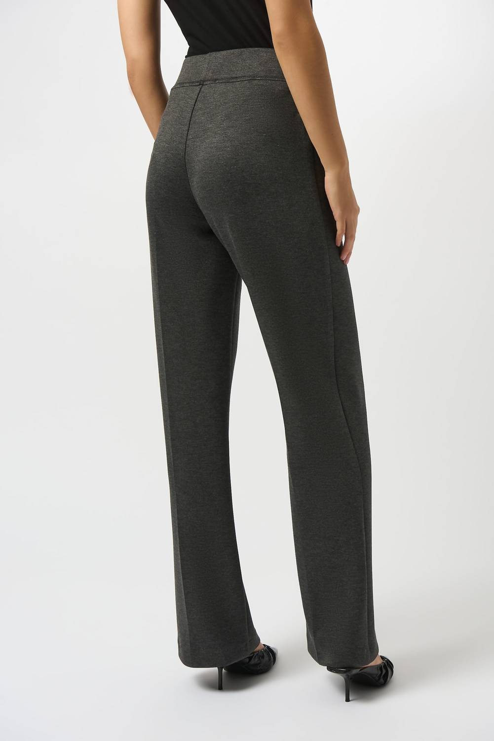 Joseph Ribkoff - Melange Mid-rise Pull On Wide Leg Pants