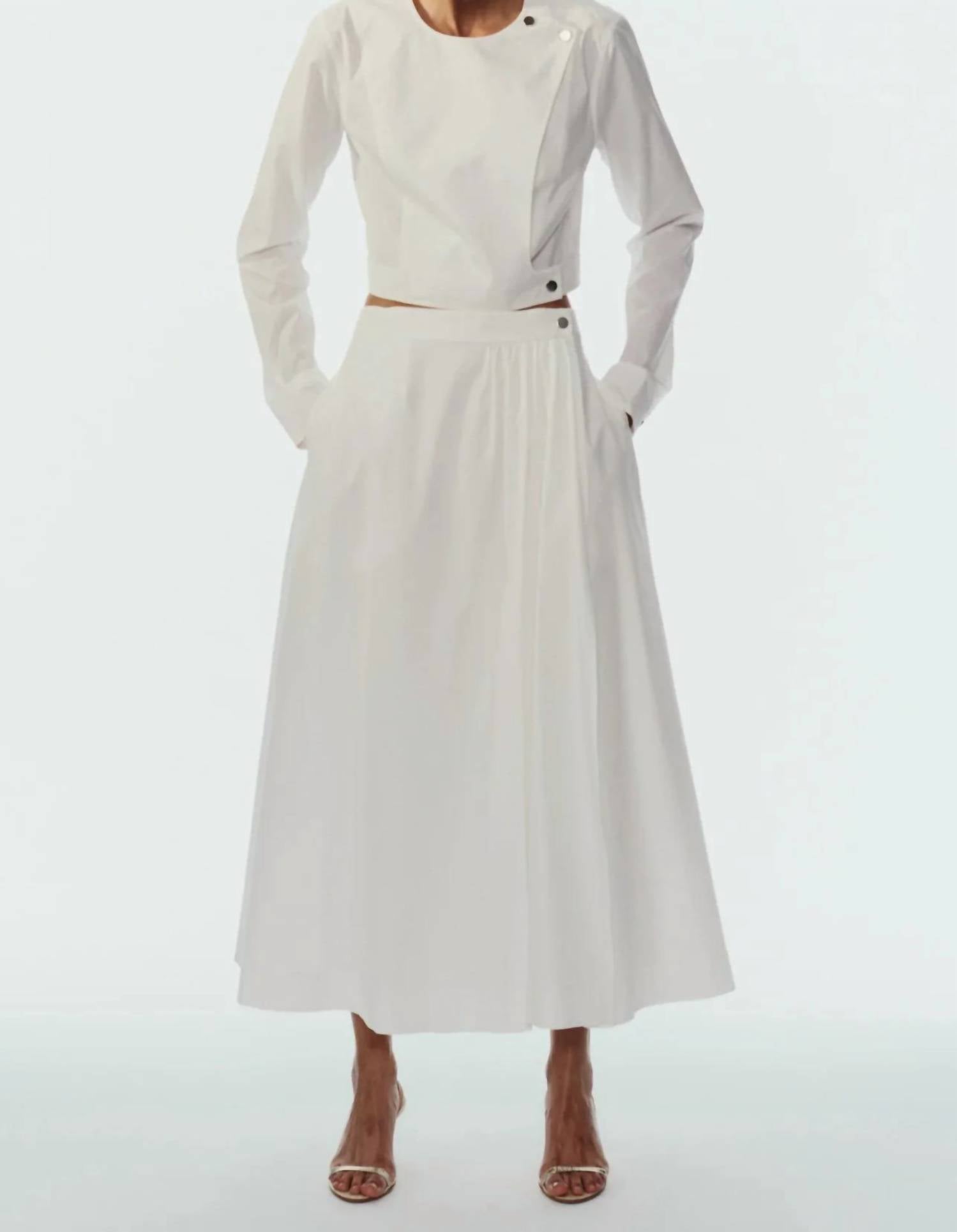 Saint Art - Flora Poplin Skirt