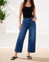 Tribal - Audrey Hugging Wide Crop Jeans