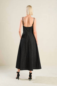 Flying Tomato - You Are My Sunshine Denim Midi Dress