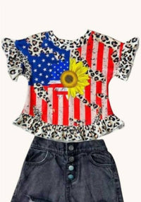 Kidscharm - Girls' Ruffle Top