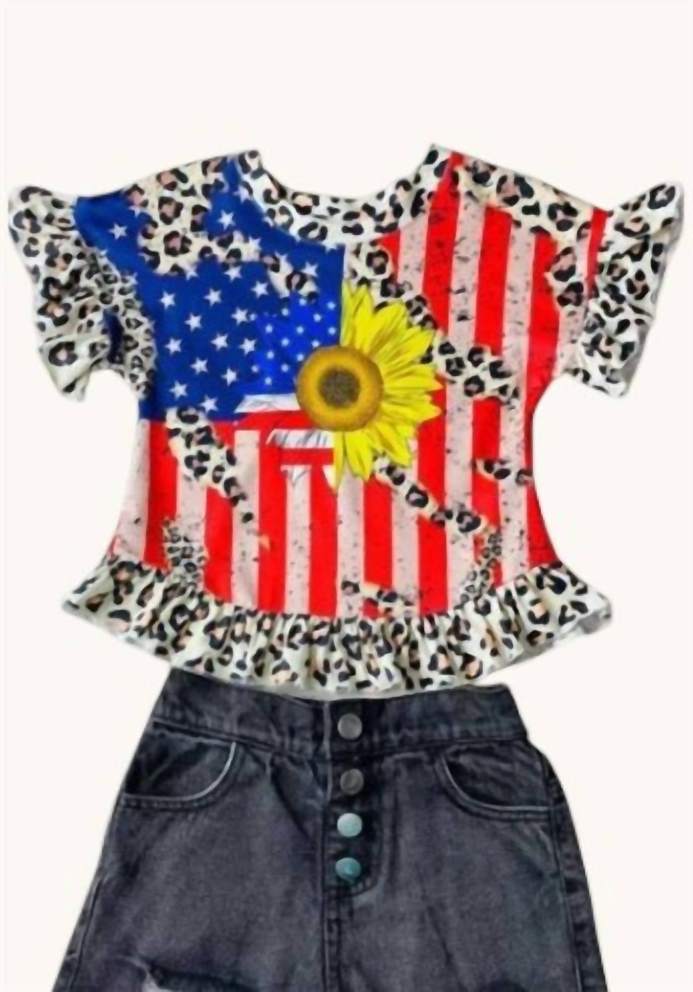 Kidscharm - Girls' Ruffle Top