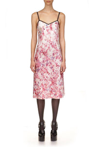 Marina Moscone - Floral Print Midi Slip Dress